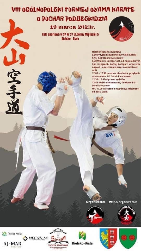 VIII OGÓLNOPOLSKI TURNIEJ OYAMA KARATE O PUCHAR PODBESKIDZIA (BIELSKO-BIAŁA, 19.03.2023r.)